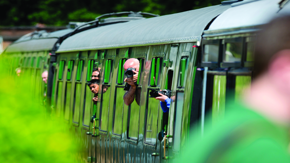 There's plenty to snap from the window of a vintage steam train